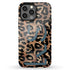Wild Metallic Leopard 3D Initials iPhone Case